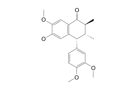 (+)-8,8'-EPI-HOLOSTYONE;(7'R,8S,8'R)-8,8'-DIMETHYL-4-HYDROXY-3',4',5-TRIMETHOXY-2,7'-CYCLOLIGNAN-7-ONE