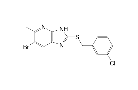 6-bromo-2-[(3-chlorobenzyl)sulfanyl]-5-methyl-3H-imidazo[4,5-b]pyridine