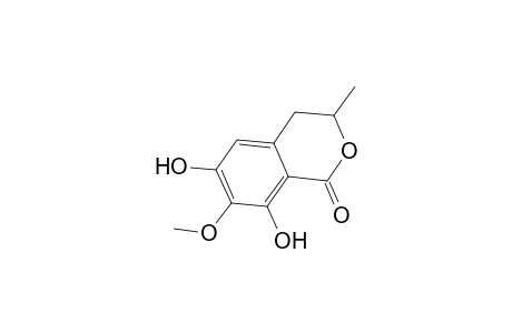 1H-2-Benzopyran-1-one, 3,4-dihydro-6,8-dihydroxy-7-methoxy-3-methyl-, (R)-