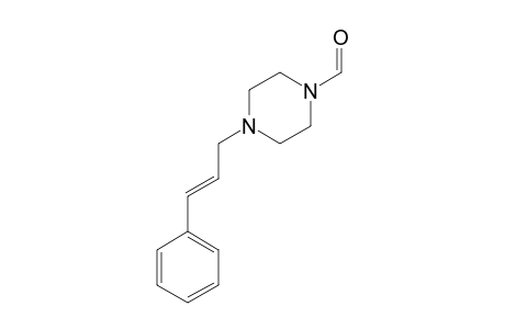 1-Piperazinecarboxaldehyde, 4-(3-phenyl-2-propenyl)-, (E)-