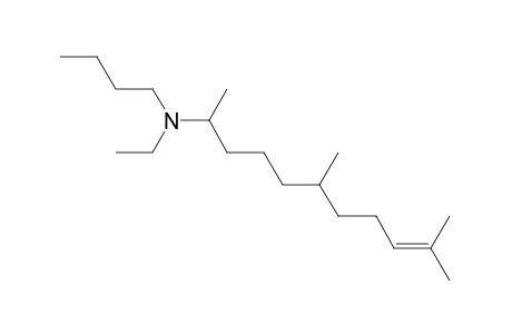 8-DECENYLAMINE, N-BUTYL-N-ETHYL- 1,5,9-TRIMETHYL-,