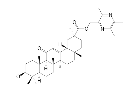 (3-BETA,18-ALPHA,20-BETA)-3-HYDROXY-11-OXO-OLEAN-12-EN-29-OIC-ACID-3,5,6-TRIMETHYL-PYRAZIN-2-METHYLESTER