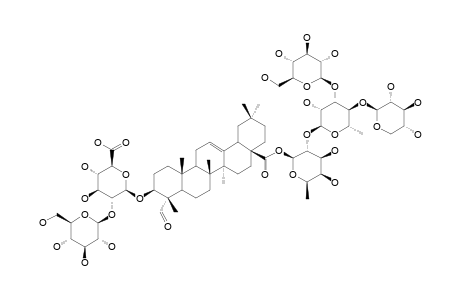 G3;3-O-BETA-[GLUCOPYRANOSYL-(1->2)-GLUCURONOPYRANOSYL]-GYPSOGENIN-28-O-XYLOPYRANOSYL-(1->4)-[GLUCOPYRANOSYL-(1->3)]-RHAMNOPYRANOSYL-(1->2)-FUCOPYR