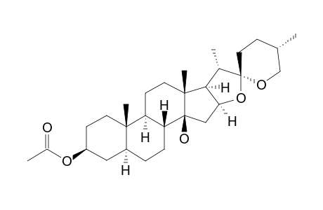 (25R)-3.beta.-Acetoxy-5.alpha.-spirostan-14.beta.-ol