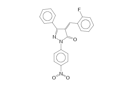 4-(2-Fluorobenzylidene)-1-(4-nitrophenyl)-3-phenyl-2-pyrazolin-5-one