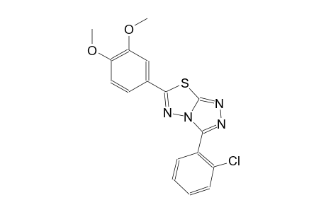 3-(2-chlorophenyl)-6-(3,4-dimethoxyphenyl)[1,2,4]triazolo[3,4-b][1,3,4]thiadiazole