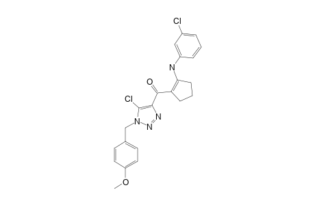 [2-(3-CHLOROPHENYLAMINO)-1-CYClOPENTEN-1-YL]-[5-CHLORO-1-(4-METHOXYPHENYLMETHYL)-1-H-1,2,3-TRIAZOL-4-YL]-METHANONE