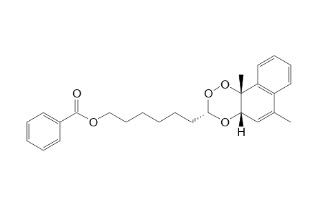 Naphtho[2,1-e]-1,2,4-trioxin-3-hexanol, 4a,10b-dihydro-6,10b-dimethyl-, benzoate, (3.alpha.,4a.beta.,10b.beta.)-(.+-.)-