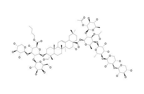 RUBICUNOSIDE-D;3-O-BETA-[GALACTOPYRANOSYL-(1->2)-[XYLOPYRANOSYL-(1->3)]-(6-BUTYL)-GLUCURONOPYRANOSYL]-QUILLAIC-ACID-28-O-[XYLOPYRANOSYL-(1->3)-XY