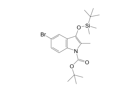 tert-Butyl 5-Bromo-3-(tert-butyldimethylsilyloxy)-2-methyl-1H-indole-1-carboxylate