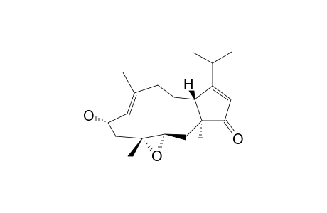 (1S*,3R*,4R*,6S*,11S*)-3,4-EPOXY-6-HYDROXYDOLABELLA-7E,12-DIEN-14-ONE