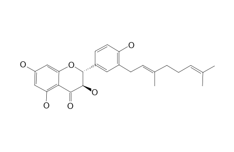 (2R,3R)-3'-GERANYL-2,3-TRANS-5,7,4'-TRIHYDROXY-FLAVONOL