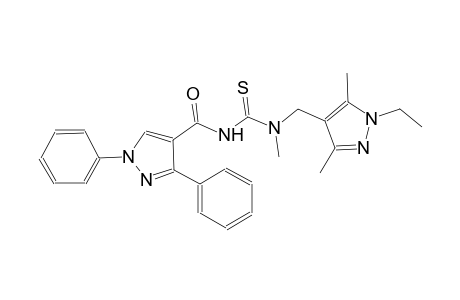 N'-[(1,3-diphenyl-1H-pyrazol-4-yl)carbonyl]-N-[(1-ethyl-3,5-dimethyl-1H-pyrazol-4-yl)methyl]-N-methylthiourea