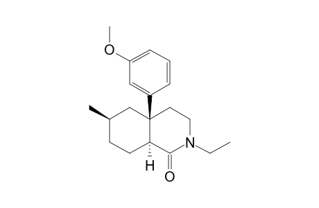 REL-(4AR,6S,8AR)-2-ETHYL-4A-(3'-METHOXYPHENYL)-6-METHYL-DECAHYDRO-1-ISOQUINOLINE