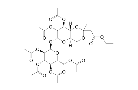 2,2',3,3',4',6'-HEXA-O-ACETYL-4,6-O-(2-ETHOXYCARBONYL-PROPYLIDENE)-ALPHA,ALPHA-TREHALOSE