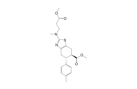 (EXO)-METHYL-(5R*,6S*)-2-[(2-METHOXYCARBONYLETHYL)-METHYLAMINO]-5-(4-METHYLPHENYL)-4,5,6,7-TETRAHYDROBENZOTHIAZOLE-6-CARBOXYLATE