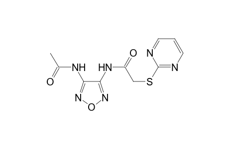 Acetamide, N-(4-acetylaminofurazan-3-yl)-2-(pyrimidin-2-ylsulfanyl)-