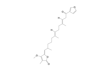 22-O-METHYL-5-OXO-7E,12E,20Z-VARIABILIN