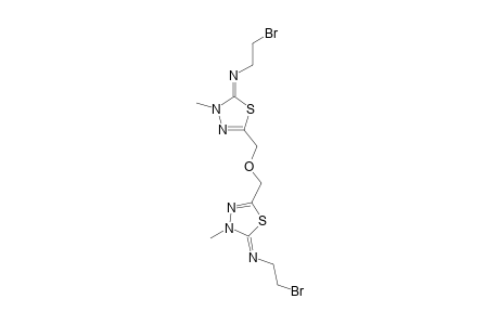 2,2'-OXYDIMETHYLENE-BIS-[5-(2-BROMOETHYLIMINO)-4,5-DIHYDRO-4-METHYL-1,3,4-THIADIAZOLE]