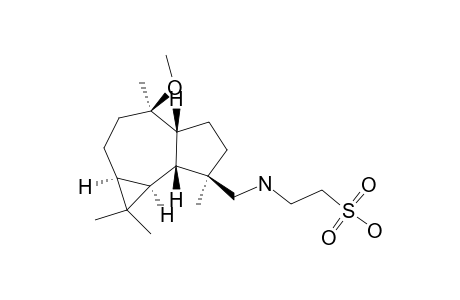 (-)-4-BETA-N-METHENETAURYL-10-BETA-METHOXY-1-BETA,5-BETA,6-ALPHA,7-ALPHA-AROMADENDRANE