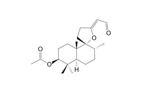 NEGUNDOAL;REL-(3S,5S,8R,9R,10S)-3-ACETOXY-9,13-EPOXY-16-NORLABDA-(13Z)-EN-15-AL