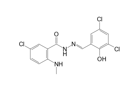 5-chloro-N-methylanthranilic acid, (3,5-dichlorosalicylidene)hydrazide