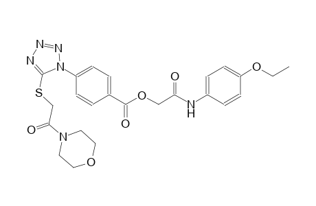 benzoic acid, 4-[5-[[2-(4-morpholinyl)-2-oxoethyl]thio]-1H-tetrazol-1-yl]-, 2-[(4-ethoxyphenyl)amino]-2-oxoethyl ester