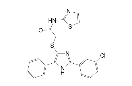 acetamide, 2-[[2-(3-chlorophenyl)-5-phenyl-1H-imidazol-4-yl]thio]-N-(2-thiazolyl)-