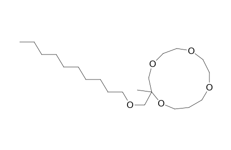 2-(decoxymethyl)-2-methyl-1,4,7,10-tetraoxacyclotridecane