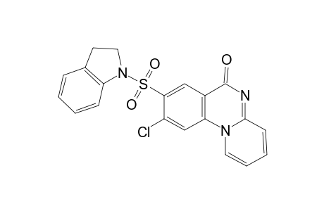 4-Chloro-5-(2,3-dihydro-1H-indole-1-sulfonyl)-1,9-diazatricyclo[8.4.0.0(2,7)]tetradeca-2(7),3,5,9,11,13-hexaen-8-one