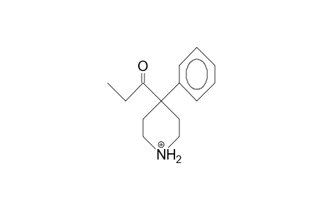 4-Phenyl-4-propionyl-piperidinium cation