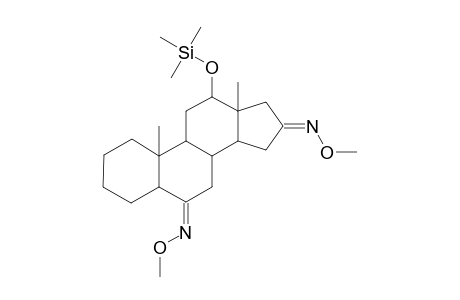 5.ALPHA.-ANDROSTAN-12.BETA.-OL-6,16-DIONE(6,16-DI-O-METHYLOXIME-12.BETA.-TRIMETHYLSILYL ETHER)