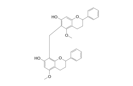 6,8'-Methylene-bis(3",4"-dihydro-5"-methoxy-2"-phenyl-2H-[1]-benzopyran-7"-ol)