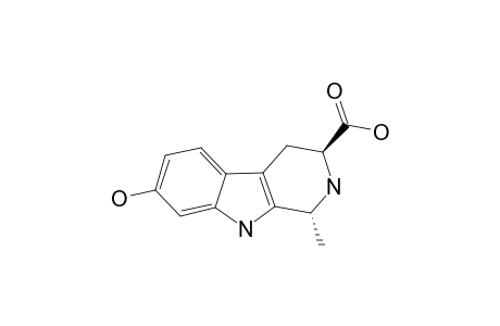 BRUNNEIN_B;(-)-(1-R,3-S)-7-HYDROXY-1-METHYL-2,3,4,9-TETRAHYDRO-1-H-BETA-CARBOLINE-3-CARBOXYLIC_ACID