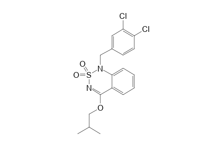 1-[(3,4-DICHLOROPHENYL)MEHYL]-4-(ISOBUTYLOXY)-2,1,3-BENZOTHIADIAZIN-2,2-DIOXIDE