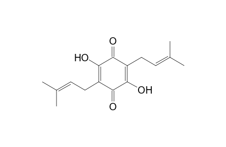 2,5-Dihydroxy-3,6-bis(3-methylbut-2-enyl)-1,4-benzoquinone