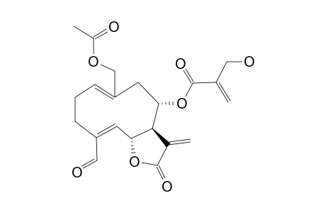 VERNANGULIDE-A;(6S,7R,8S)-14-ACETOXY-8-[2-HYDROXYMETHYLACRYLAT]-15-HELIANGA-1(10),4,11(13)-TRIEN-15-AL-6,12-OLID