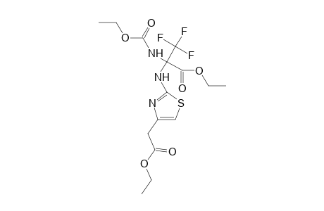 2-(carbethoxyamino)-2-[[4-(2-ethoxy-2-keto-ethyl)thiazol-2-yl]amino]-3,3,3-trifluoro-propionic acid ethyl ester