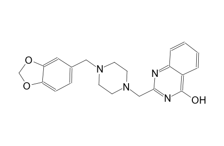 2-{[4-(1,3-benzodioxol-5-ylmethyl)-1-piperazinyl]methyl}-4-quinazolinol