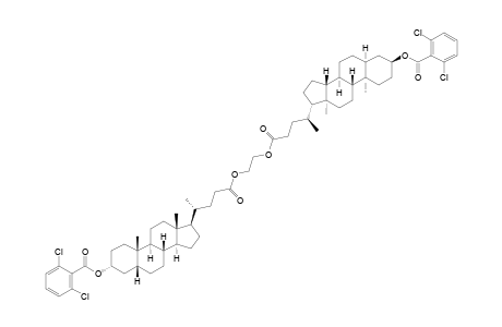 3-ALPHA,3'-ALPHA-BIS-(2,6-DICHLOROPHENYLCARBOXY)-5-BETA-CHOLAN-24-OIC-ACID-ETHANE-1,2-DIOL-DIESTER