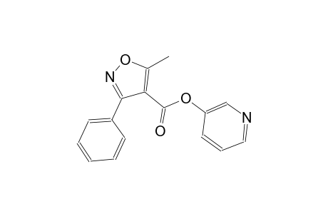 3-pyridinyl 5-methyl-3-phenyl-4-isoxazolecarboxylate