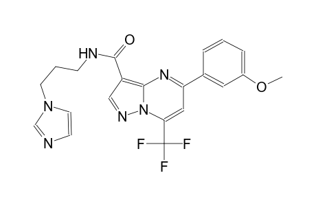 N-[3-(1H-imidazol-1-yl)propyl]-5-(3-methoxyphenyl)-7-(trifluoromethyl)pyrazolo[1,5-a]pyrimidine-3-carboxamide