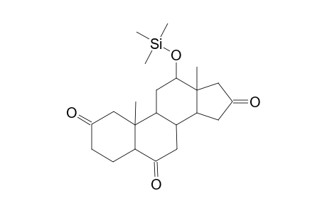 5.ALPHA.-ANDROSTAN-12.BETA.-OL-2,6,16-TRIONE(12.BETA.-TRIMETHYLSILYL ETHER)