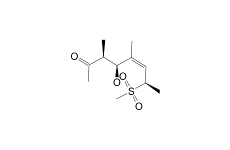 (+/-)-(3-R/S,4-R/S,5-Z,7-S/R)-4-HYDROXY-3,5-DIMETHYL-7-[(METHYL)-SULFONYL]-OCT-5-EN-2-ONE