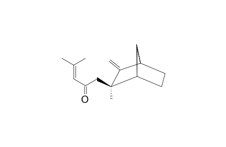 4-METHYL-1-(2-METHYL-3-METHYLENBICYCLO-[2.2.1]-HEPT-2-YL)-3-PENTEN-2-ON