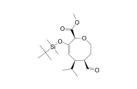 (2R*,5R*,6R*)-3-(TERT.-BUTYLDIMETHYLSILOXY)-5-(ISOPROPYL)-6-FORMYL-5,6,7,8-TETRAHYDRO-2H-OXOCINE-2-CARBOXYLIC-ACID-METHYLESTER