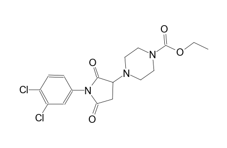 ethyl 4-[1-(3,4-dichlorophenyl)-2,5-dioxo-3-pyrrolidinyl]-1-piperazinecarboxylate