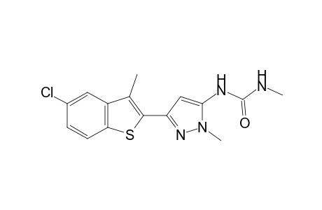 1-[3-(5-chloro-3-methylbenzo[b]thien-2-yl)-1-methylpyrazol-5-yl]-3-methylurea