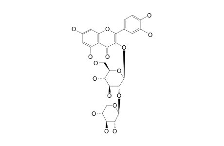 QUERCETIN-3-O-BETA-XYLOPYRANOSYL-(1->2)-BETA-GLUCOPYRANOSIDE