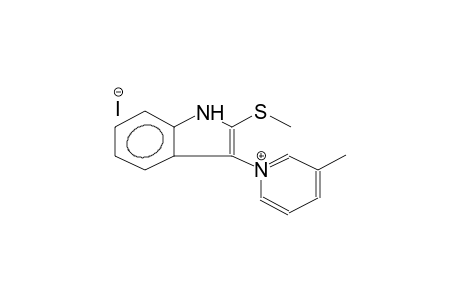 2-METHYLTHIO-3-(3-METHYLPYRIDINIUM)INDOLE IODIDE